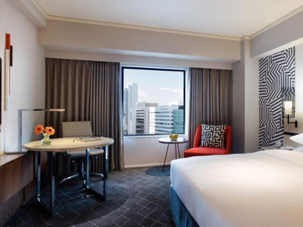 Guest room, 1 King, High floor - Room plan