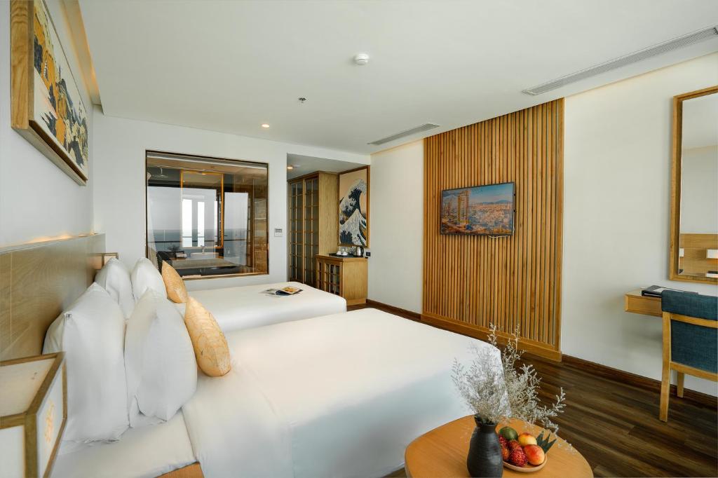 Deluxe Twin Ocean Front - Room plan