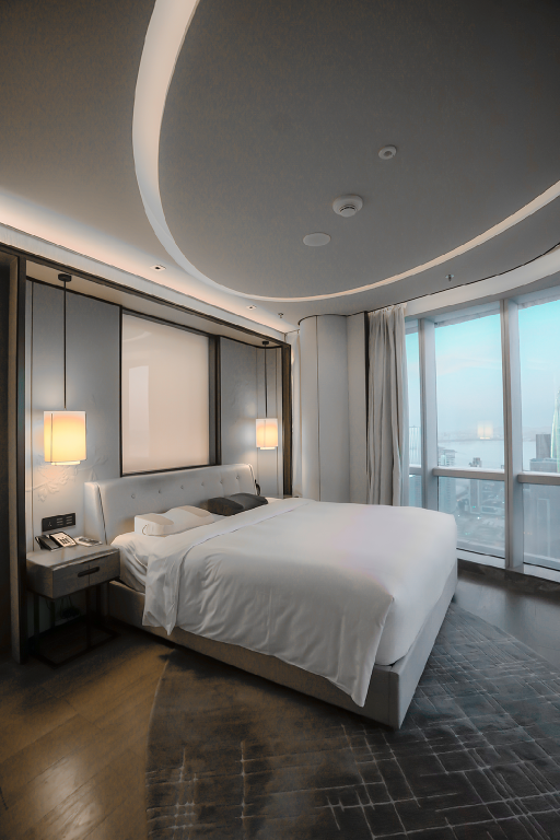 Executive lounge access, Presidential Suite, 1 King, Bay view - Bed